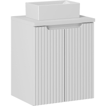 Szafka łazienkowa wisząca z umywalką 50 cm NOVA WHITE Podstawowe