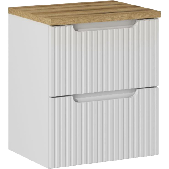 Zestaw szafek łazienkowych z blatem 50 cm NOVA WHITE Podstawowe