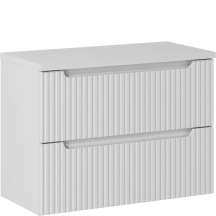 Zestaw szafek łazienkowych z blatem 80 cm NOVA WHITE Podstawowe