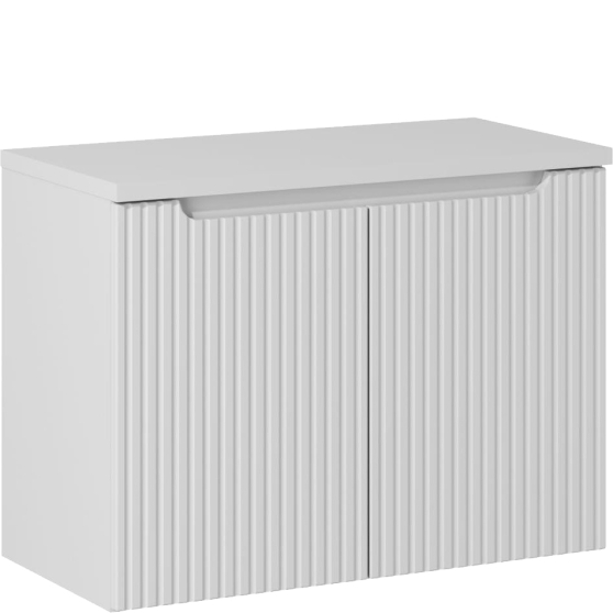 Zestaw szafek łazienkowych z blatem 80 cm NOVA WHITE Podstawowe