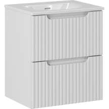 Szafka łazienkowa wisząca z umywalką 50 cm NOVA WHITE Podstawowe