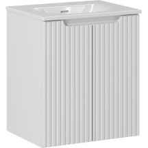 Szafka łazienkowa wisząca z umywalką 50 cm NOVA WHITE Podstawowe