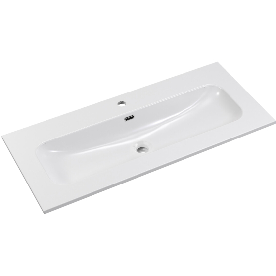 Umywalka ceramiczna FLY WHITE GLOSS 100 Biały Połysk Podstawowe