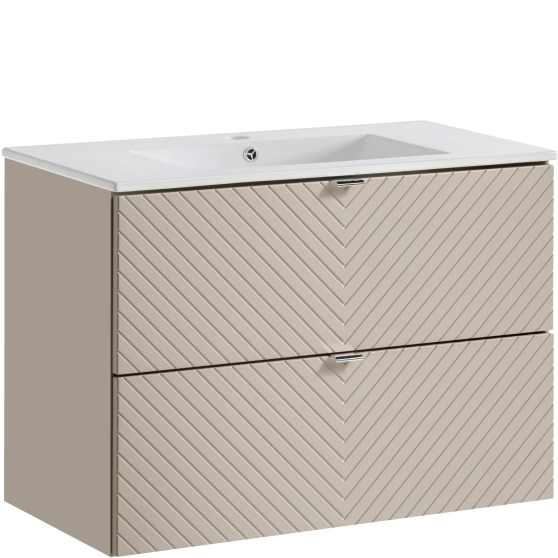 Szafka łazienkowa wisząca z umywalką 80 cm DALIA CASHMERE Podstawowe