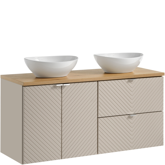 Szafka łazienkowa wisząca z umywalką 120 cm DALIA CASHMERE Podstawowe