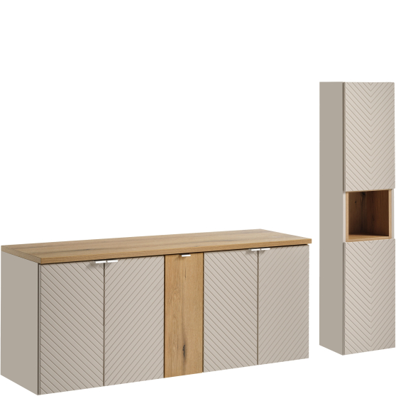 Zestaw mebli do łazienki SET-VIC D 140 cm HC VIVA CASHMERE Podstawowe