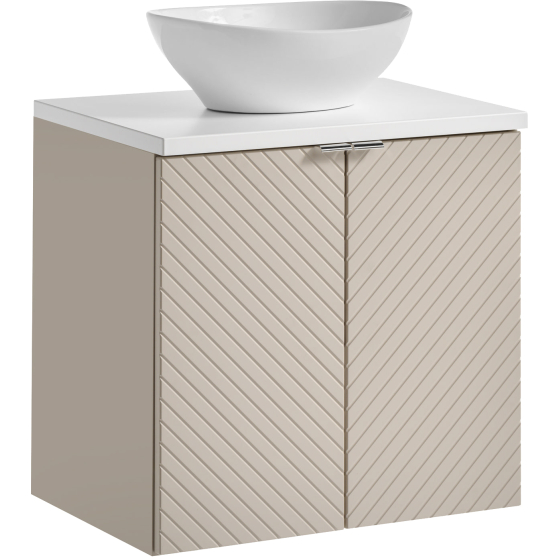 Szafka łazienkowa wisząca z umywalką 60 cm DALIA CASHMERE Podstawowe