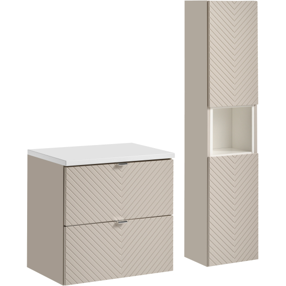 Zestaw mebli do łazienki SET-VIC S 60 cm WH HC VIVA CASHMERE Podstawowe