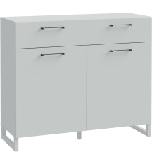 Komoda 2 szuflady 2 drzwi SQBK221-U58 Secret Grey SILBA Podstawowe