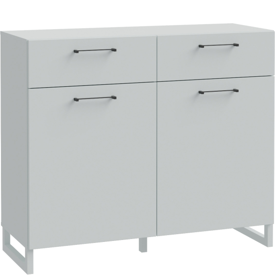 Komoda 2 szuflady 2 drzwi SQBK221-U58 Secret Grey SILBA Podstawowe