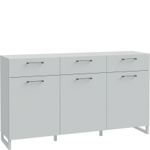 Komoda 3 szuflady 3 szafki SQBK231-U58 Secret Grey SILBA Podstawowe