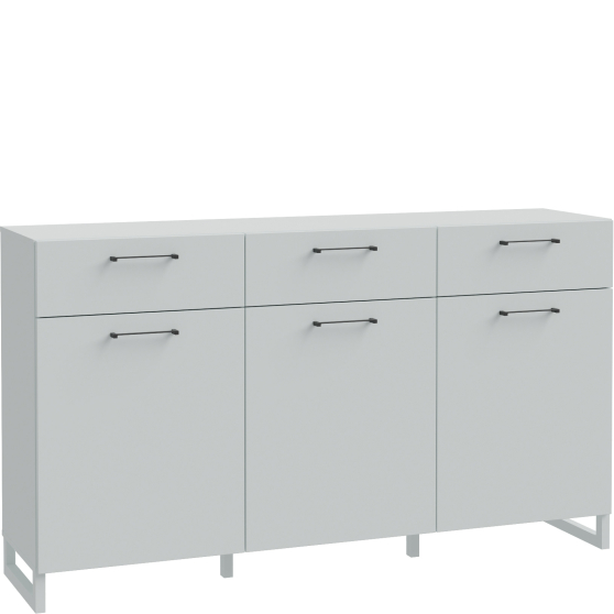 Komoda 3 szuflady 3 szafki SQBK231-U58 Secret Grey SILBA Podstawowe