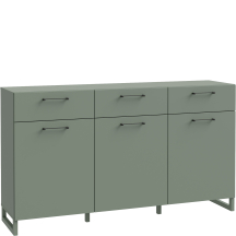 Komoda 3 szuflady 3 szafki SQBK231-U59 Szałwia SILBA Podstawowe