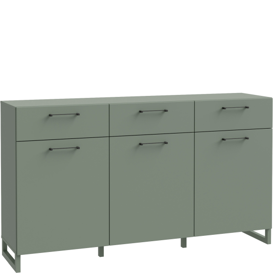 Komoda 3 szuflady 3 szafki SQBK231-U59 Szałwia SILBA Podstawowe