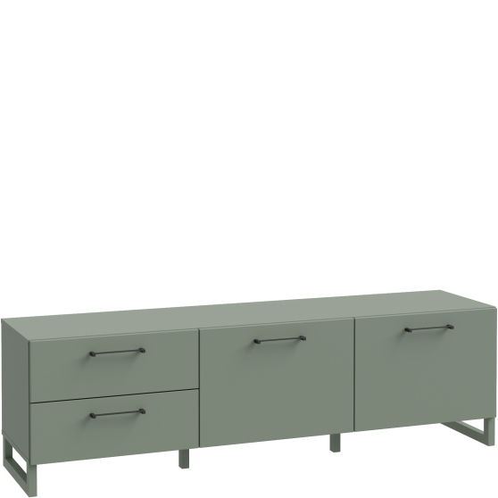 Szafka RTV pod telewizor Lewa SQBT131L-U59 Szałwia SILBA Podstawowe