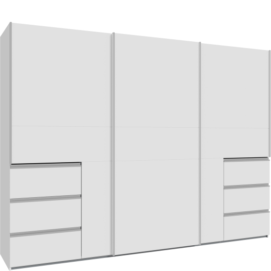 Szafa przesuwna 3-drzwiowa 270 cm W2QS13331-120 Biały WINN 2 Podstawowe
