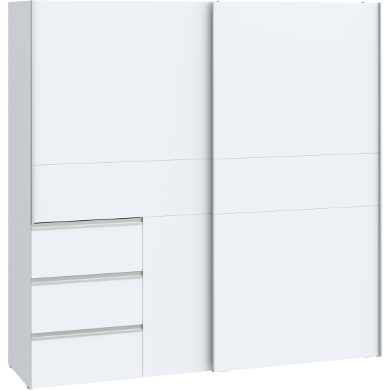 Szafa przesuwna 2-drzwiowa 200 cm W2QS323E71-120 Biały WINN 2 Podstawowe