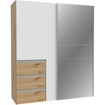 Szafa przesuwna 2-drzwiowa z lustrem 170 cm W2QS8233S-C830 WINN 2 Podstawowe