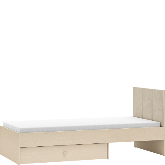 Łóżko młodzieżowe 90 x 200 ze stelażem MEVEL Podstawowe