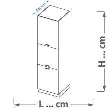 Szafka dolna wysoka słupek SPD .../... VELLA Podstawowe