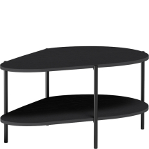 Stolik kawowy z półką MM-8 Czarny MALUMI CZARNY Podstawowe