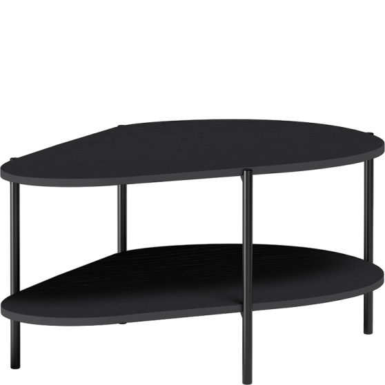 Stolik kawowy z półką MM-8 Czarny MALUMI CZARNY Podstawowe