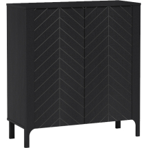 Komoda MM-2 z drzwiami 103 cm Czarna MALUMI CZARNY Podstawowe