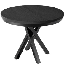 Stół MM-12 okrągły rozkładany Czarny MALUMI CZARNY Podstawowe
