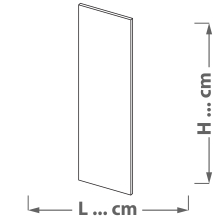 Panel boczny zakończeniowy dolny wysoki Podstawowe
