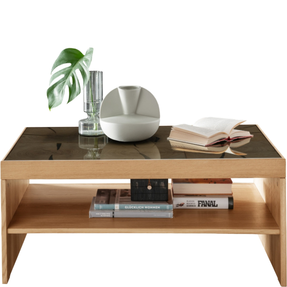 Stolik kawowy II dębowy szklany blat WZ-0623-140202 WZ-0623 Podstawowe