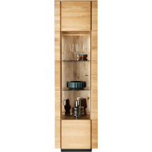 Witryna I drewniana dębowa z oświetleniem WZ-0623-010202 WZ-0623 Podstawowe