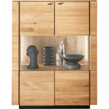 Kredens I drewniany dębowy z oświetleniem WZ-0623-030202 WZ-0623 Podstawowe