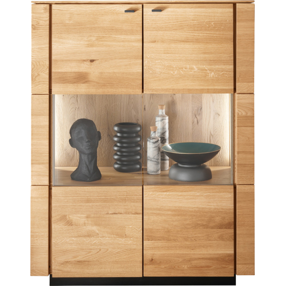 Kredens I drewniany dębowy z oświetleniem WZ-0623-030202 WZ-0623 Podstawowe