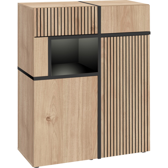 Kredens z oświetleniem Hickory Jackson / Czarny CROSS HICKORY JACKSON Podstawowe