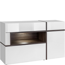 Komoda z oświetleniem Biały Połysk CROSS BIAŁY POŁYSK Podstawowe