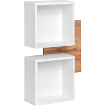 Panel ścienny z dwoma półkami TYP 04 Biały / Dąb Wotan EASY BIAŁY Podstawowe