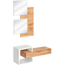 Zestaw mebli do przedpokoju EASY 2 Biały / Dąb Wotan EASY BIAŁY Podstawowe