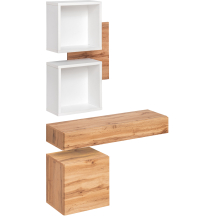 Zestaw mebli do przedpokoju EASY 3 Biały / Dąb Wotan EASY BIAŁY Podstawowe