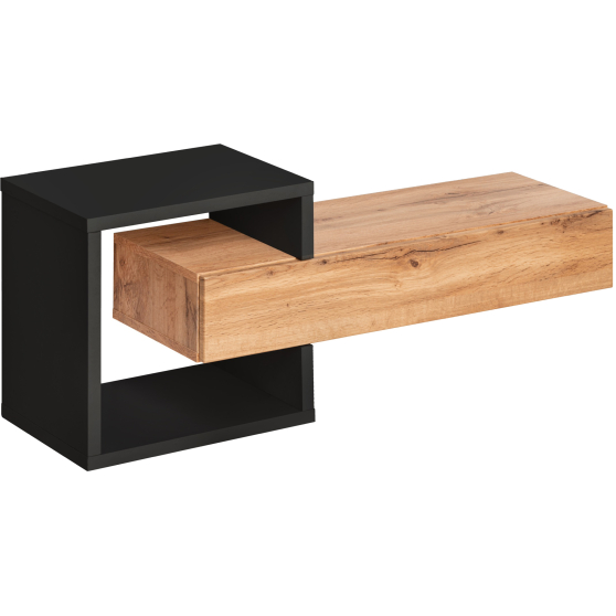 Konsolka wisząca TYP 03 Czarny / Dąb Wotan EASY CZARNY Podstawowe