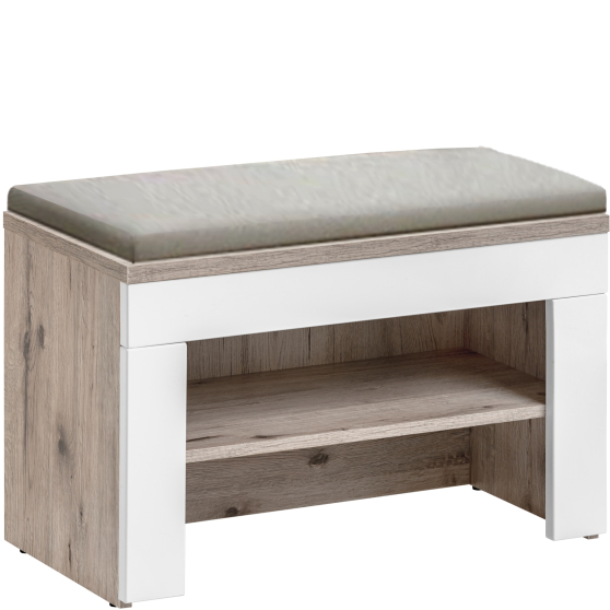 Niska szafka na buty z poduszką TYP F+P2 Dąb Sonoma GUSTAVO Podstawowe