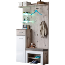 Zestaw mebli do przedpokoju z poduszką GV1+P GUSTAVO Podstawowe