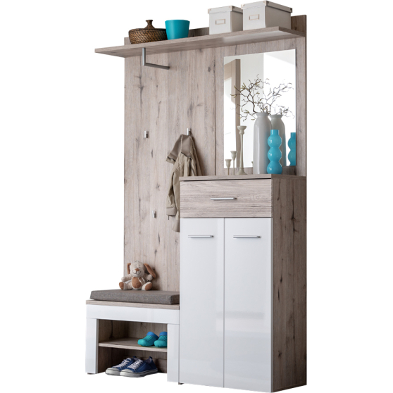 Zestaw mebli do przedpokoju z poduszką GV2+P GUSTAVO Podstawowe