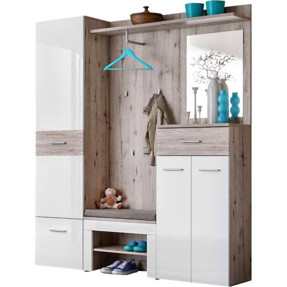 Zestaw mebli do przedpokoju z poduszką GV3+P GUSTAVO Podstawowe