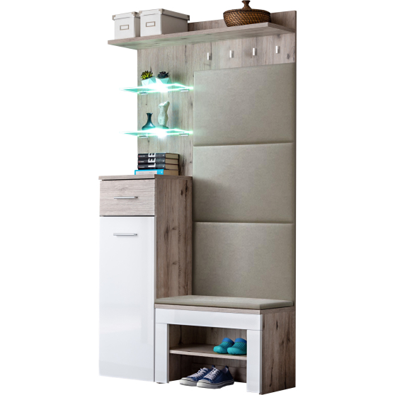 Zestaw mebli do przedpokoju z poduszką GV6+P GUSTAVO Podstawowe