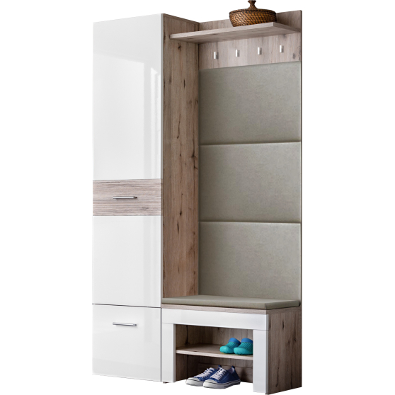 Zestaw mebli do przedpokoju z poduszką GV10+P GUSTAVO Podstawowe