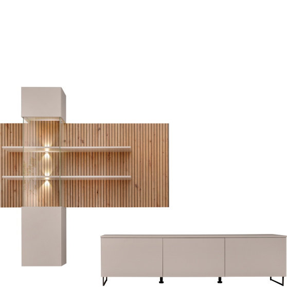 Meblościanka GUSTO LUX A Cashmere / Artisan Podstawowe