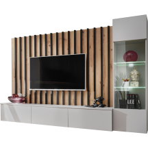 Meblościanka VERTI Perla Gray / Artisan Podstawowe