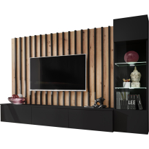 Meblościanka VERTI Czarny / Artisan Podstawowe