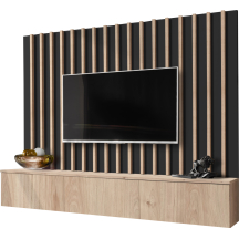 Meblościanka VERTI 2 Hickory Jackson / Czarny Podstawowe