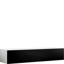 Szafka RTV wisząca FY 30 Biały / Czarny Połysk FLY BIAŁY / CZARNY POŁYSK Podstawowe